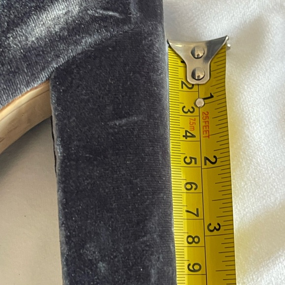 Sam Edelman Calexa Blue Gray Velour Chunky Heel Boots – Size 8.5 - Picture 11 of 11